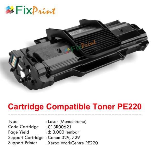 Cartridge Toner Compatible Fuji Xerox PE220 013R00621