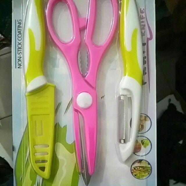 Pisau Set 3 Jenis Talenan Bukaan Kaleng Dan Filler Serba Guna