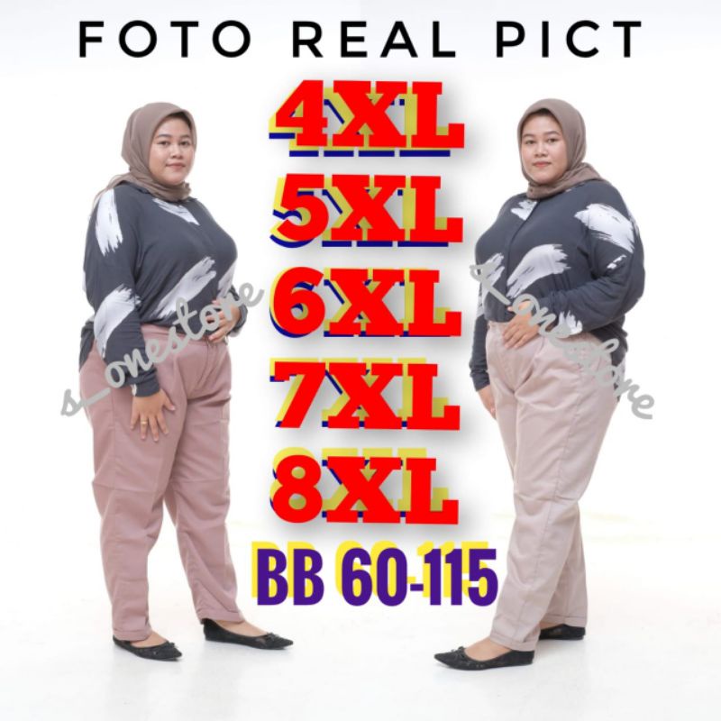 Baggy Panst Jumbo / celana kerja wanita