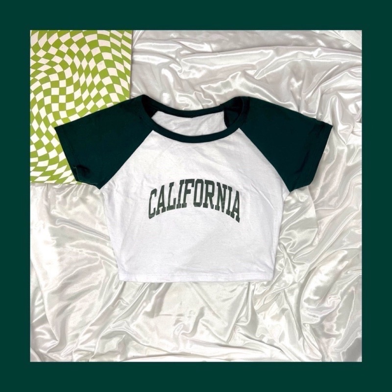 BEFAST - ZGW OOTD Kaos Crop NEVE / Crop Tee Greenfornia Rib / Pakaian Wanita / Atasan Lengan Pendek / Crop Top Terlaris / Keluaran Terbaru / Fashion Wanita Casual Modis / Termurah