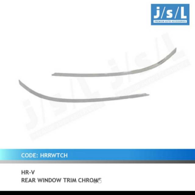 List kaca belakang Honda HRV chrome/ rear window trim chrome jsl