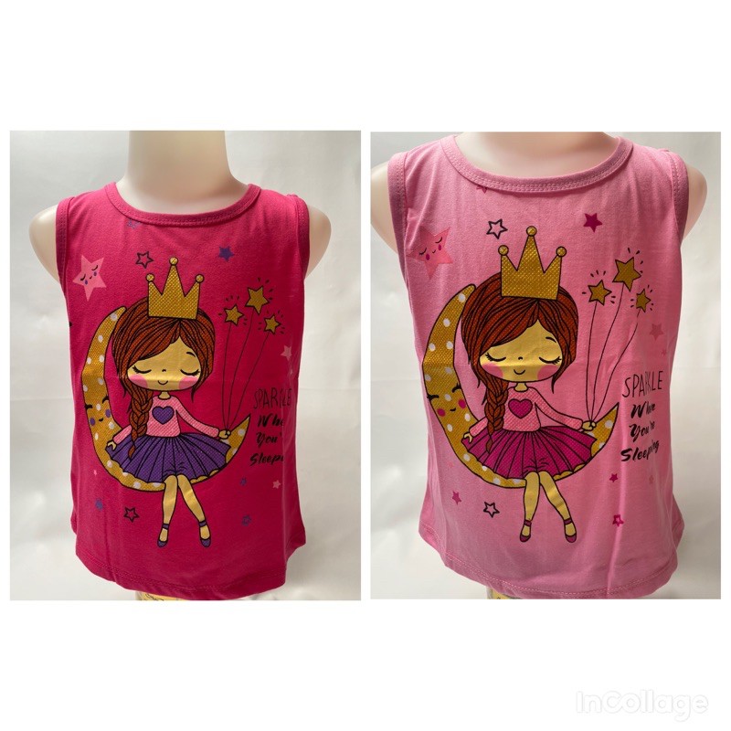 Singlet anak perempuan-singlet SPARKLE 1-9 tahun