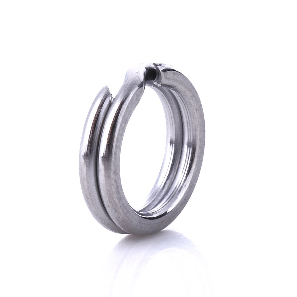 Hengjia 1pc Ring Konektor Umpan Pancing Bahan Stainless Steel Ukuran 6mm