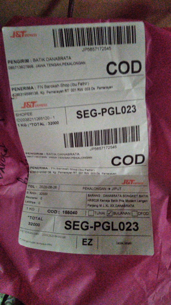 Danabrata Songket Batik Hrb026 Kemeja Batik Pria Modern Lengan Panjang M L Xl Xxl Asli Pekalongan