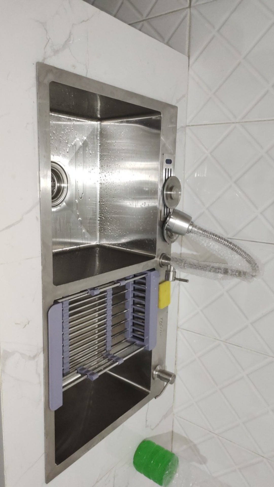 Bak Cuci Piring 2lubang Tebal Stainless 304 Thsink 82cm Paket Komplit Promo