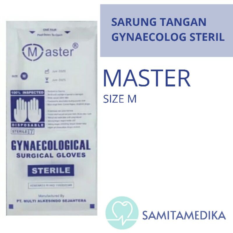 Sarung Tangan Obgyn/Gynaecolog Master Steril