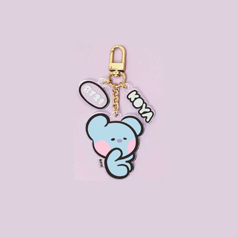 Gantungan Kunci Akrilik KPOP Minini TATA COOKY CHIMMY KOAY SHOOKY MANG RJ Cute Keyring In Stock New Arrival