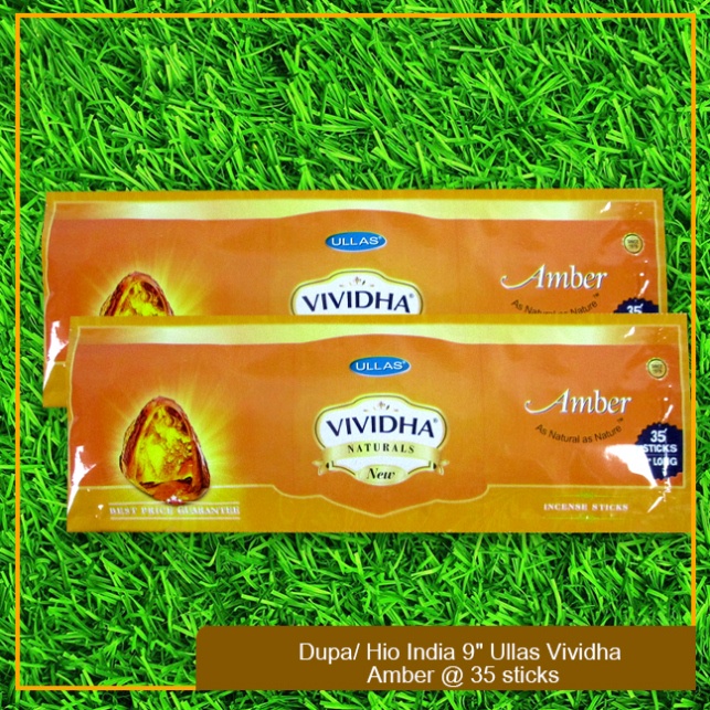 Dupa/Hio Harum/Wangi India Ullas Pouch Vividha Amber @35 sticks9"