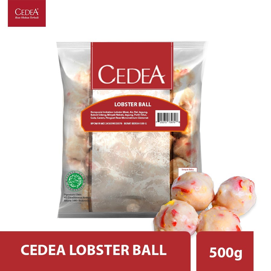 

Cedea Lobster Ball 500gr | Bakso Lobster 500gr