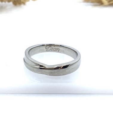 Cincin Kawin Merauke Palladium Kadar 50% - Bebas Request Model Cincin Custom By Mataram Jewellery - 