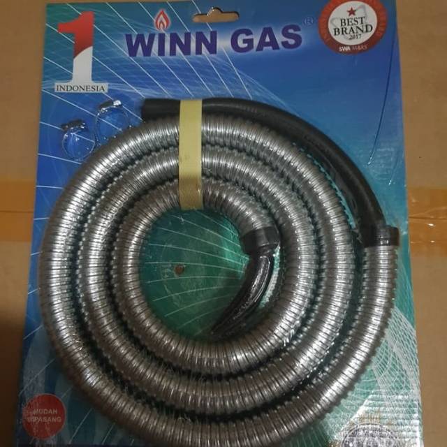 Selang winn gas 1,8 m selang metal wiin gas