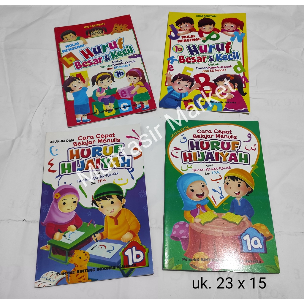 Jual Promo 4 Buku Awal Mengenal Huruf Besar Dan Kecil Series 1A Dan 1B ...