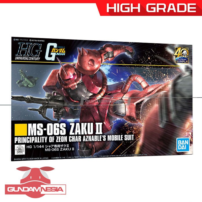 [HG] MS-06S Char’s Zaku II (HGUC – 40th)