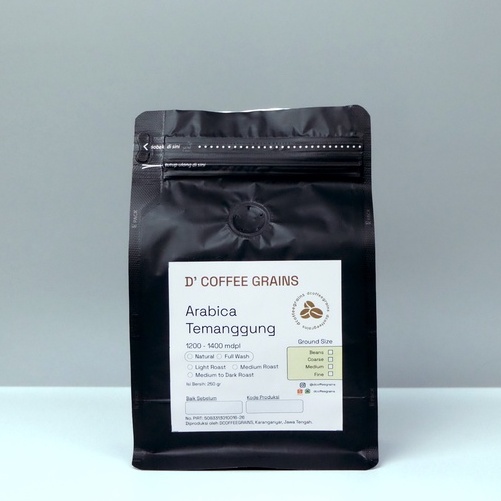 

Arabica Temanggung Natural Roasted 250 gr - (Biji Kopi/Kopi Bubuk)