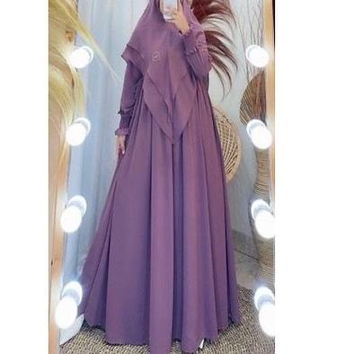 ✮ Hasanah Syar'i / gamis syari wanita/ gamis syar'i bahan ceruty/ syari mewah/ syari mewah terbaru 2