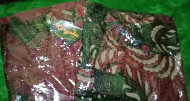 Couple Gamis Batik Maura Couple - Sania Ruffle Batik Couple Ori Ndoro Jowi Garansi Termurah