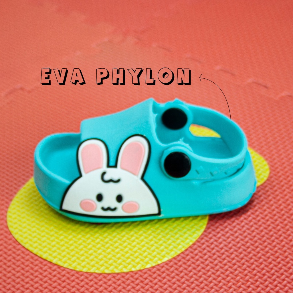 Sandal Let Anak Perempuan Karakter Bear &amp; Bunny Lucu (20-25) - Dulux 386