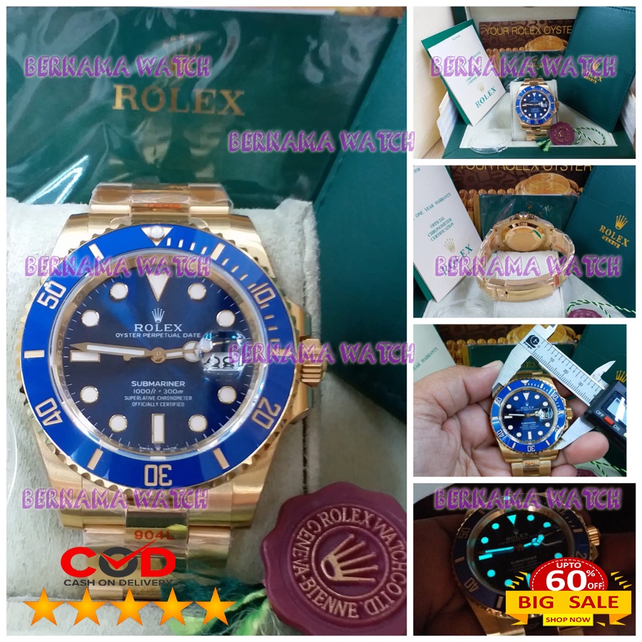 PROMO JAM PRIA IMPORT ROLEX SUBMARINER SWISS ETA BOX ORI STRAP STAINLESS JAM PRIA RECOMENDED LIMITID