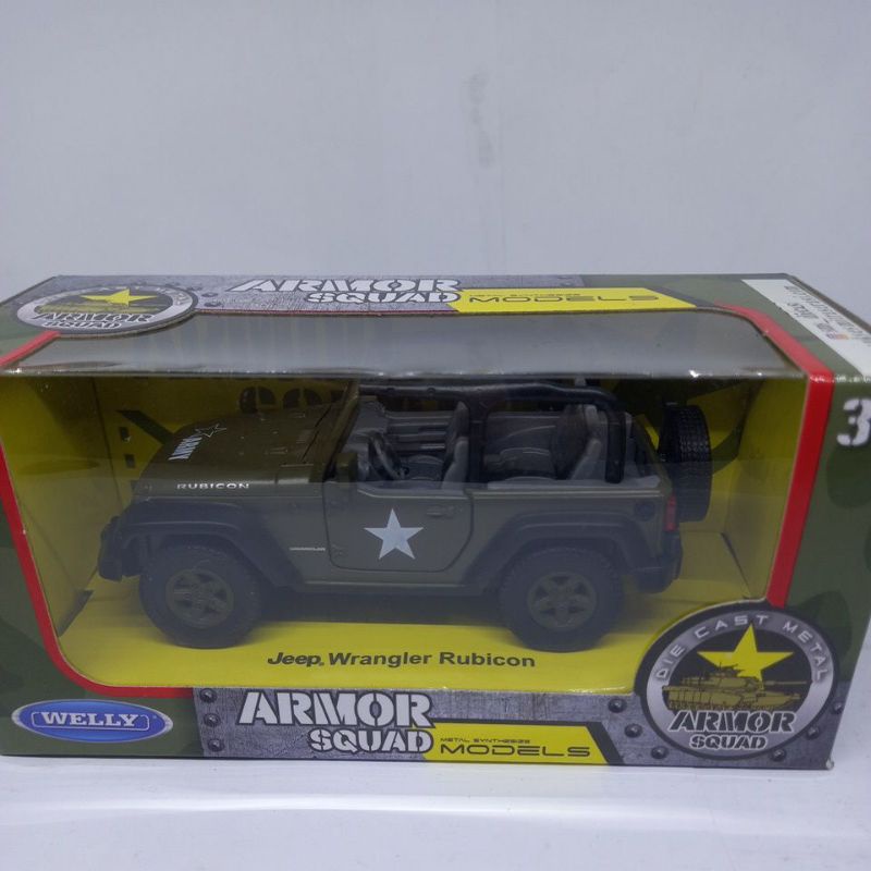 diecast miniatur mobil jeep army mobil perang  original, skala 1:36, bahan besi