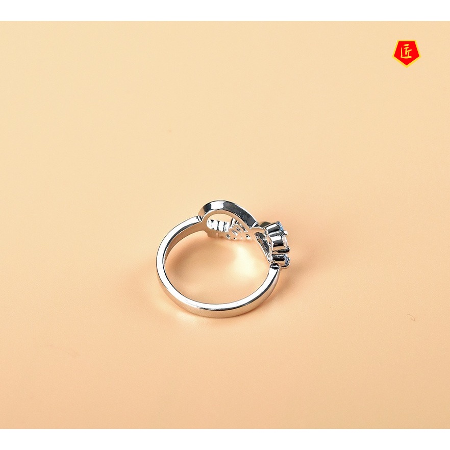 [Ready Stock]Creative Personality Number 8 Inverted Ring