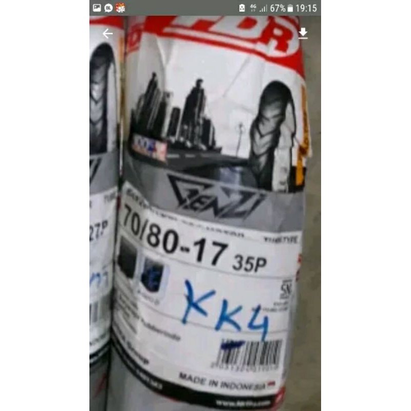 *BAN LUAR FDR genzi ukuran 70/80 RING 17