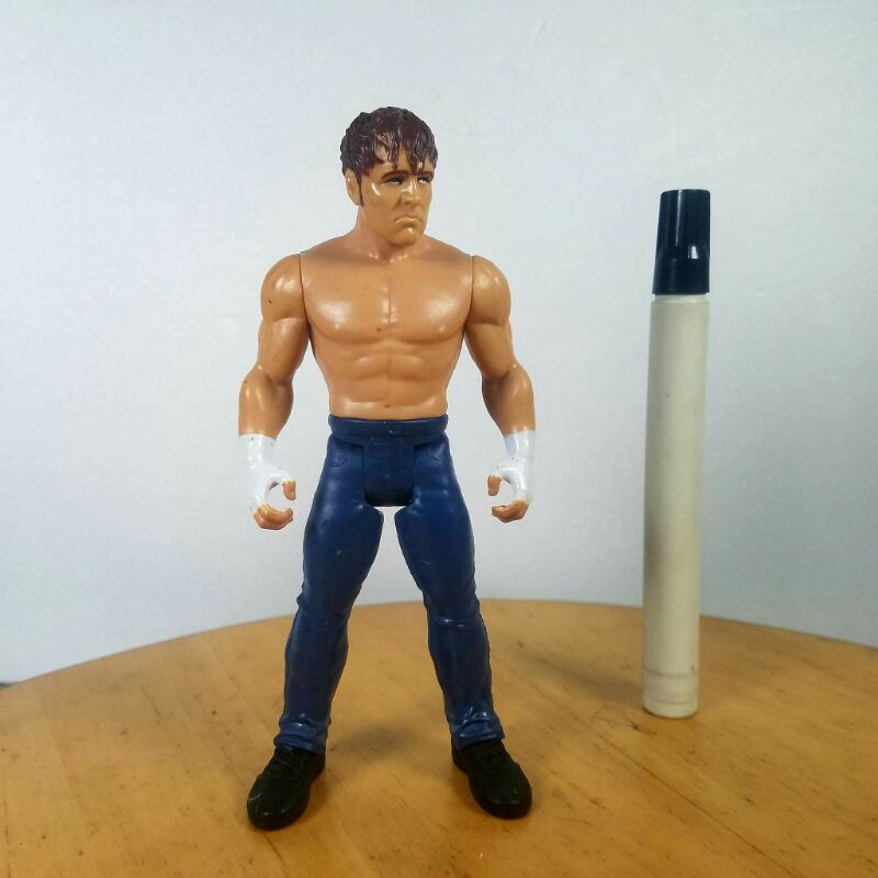mainan action figure dean ambroswwe wrestling figure jakks pacific tinggi sekitar 6 inchartikulasi l