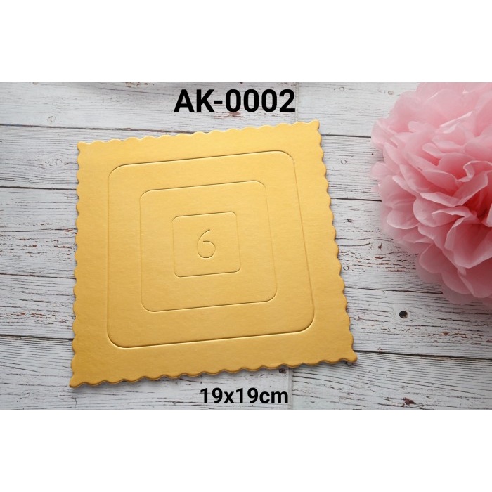 

KUE-PENGHIAS-ALAT- AK-0002 TATAKAN KUE TART CAKE BOARD ALAS KUE CAKE KOTAK PERSEGI 19 -ALAT-