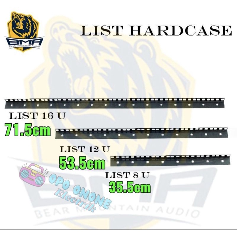 list hardcase 12U perlengkapan hardcase
