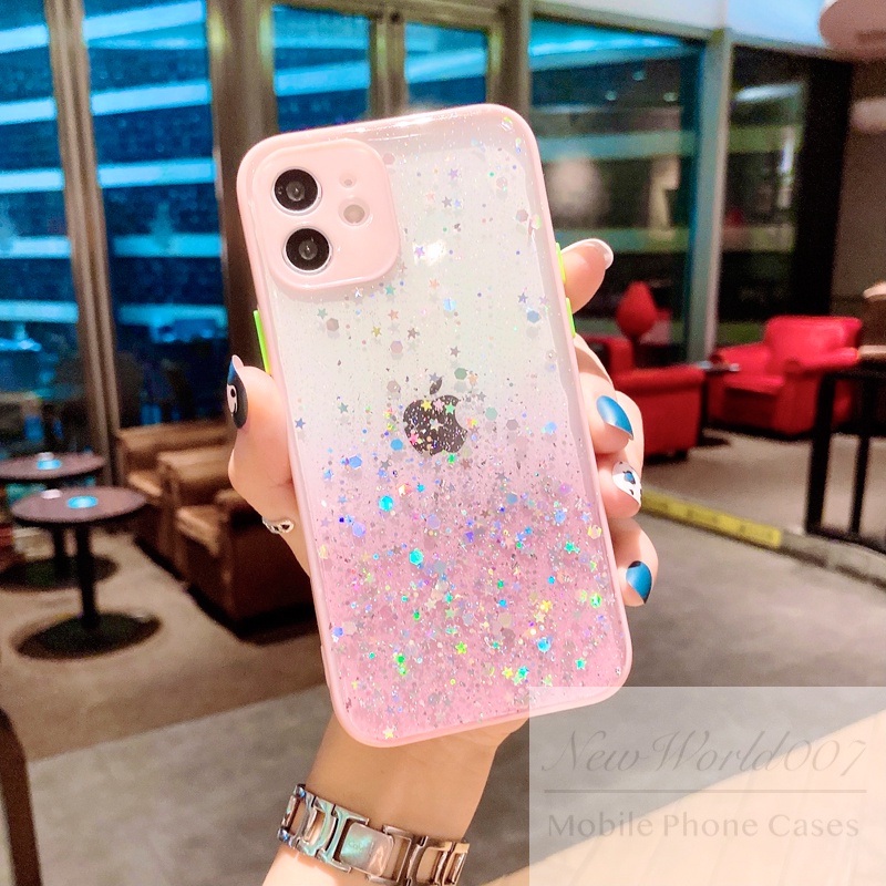 Case Untuk OPPO Realme C1 C2 C3 C11 C12 C15 C17 C20 C21 Realme 5i 5s 6i 7 Pro 7i 8 Pro Case Warna Permen Pearlescent Untuk Ponsel