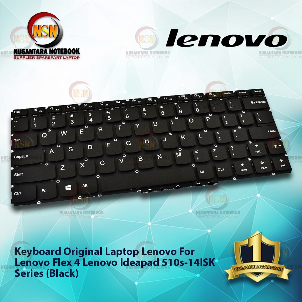 Keyboard Laptop Original Flex 4 Lenovo Ideapad 510s-14ISK