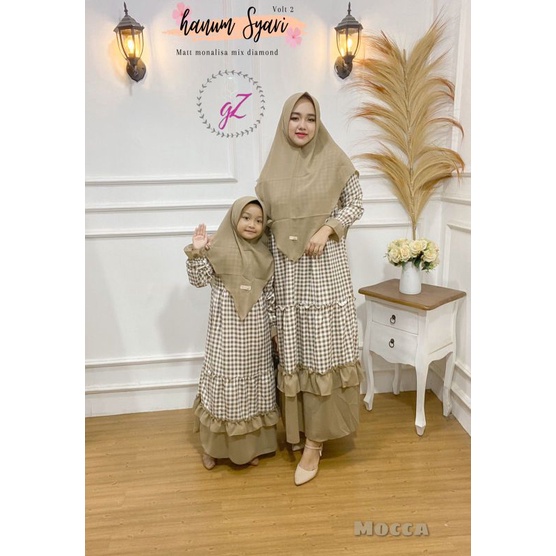 gamis couple gamis anak gamis dewasa gamis hsnum syar'i ori by gwenza