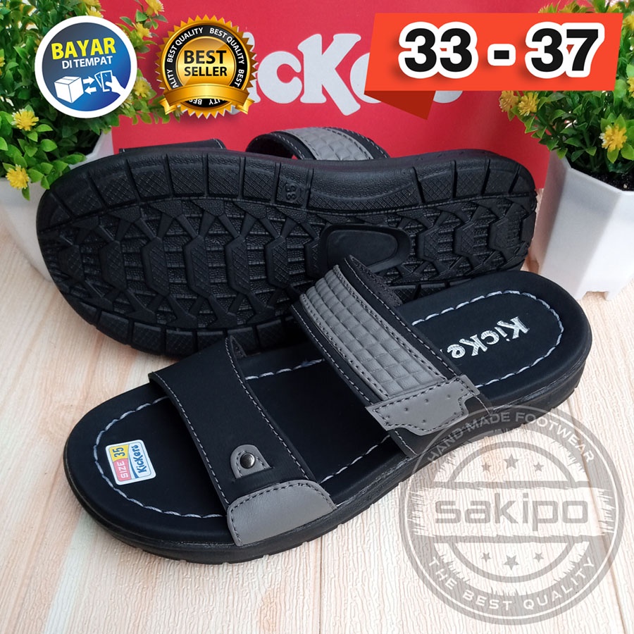 PROMO 3.3 FASHION SALE !! SANDAL KIDS ANAK SLOP BAN 2 33 - 37 02 TRENDI TERBARU TERMURAH KEKINIAN / SAKIPO