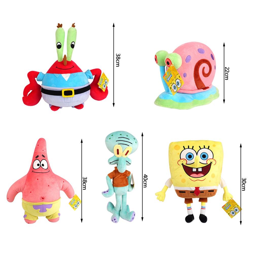 (Tk) Mainan Boneka Stuffed Plush Spongebob 40cm Untuk Hadiah Natal / Ulang Tahun Anak