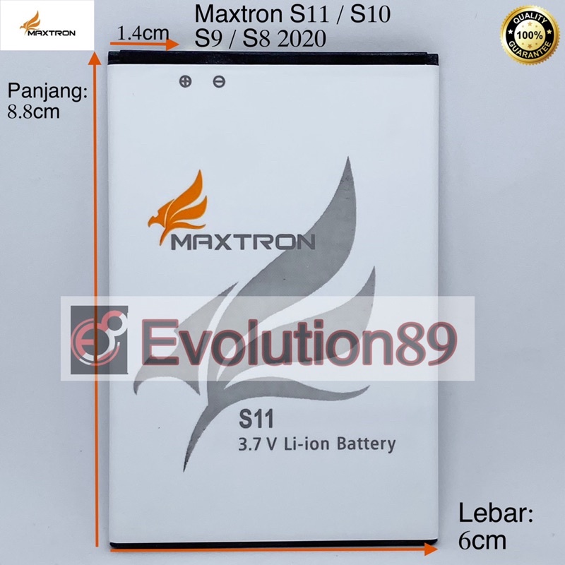 Baterai Maxtron S8 2020/ S9 / S10 / S11 Original Battery batre maxtron