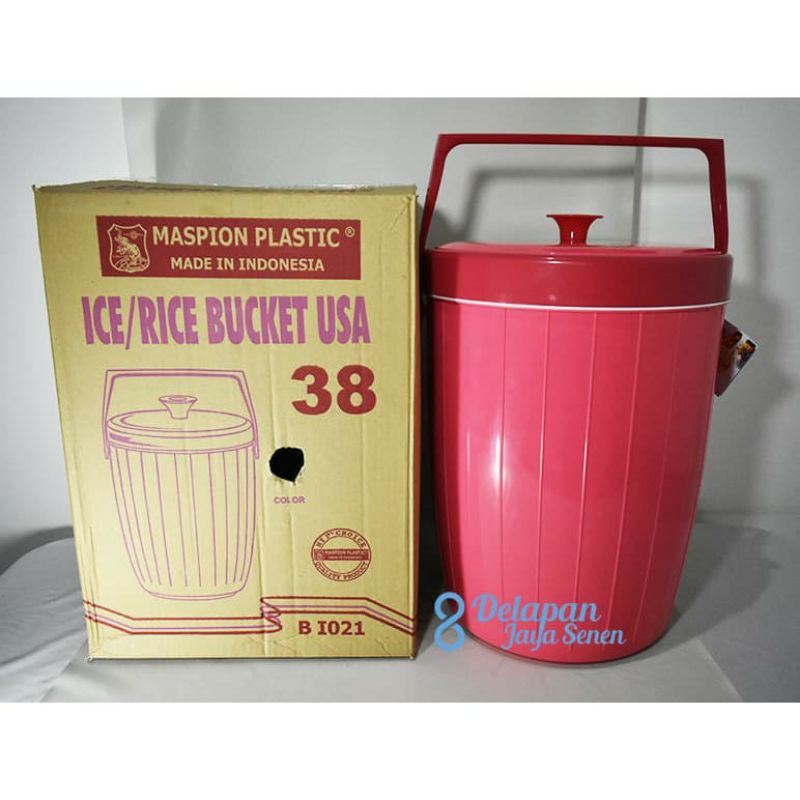 [ ⭐FREE ONGKIR⭐ ] Rice bucket Maspion 8/10/12/17 liter kimplast asli ori termos nasi es