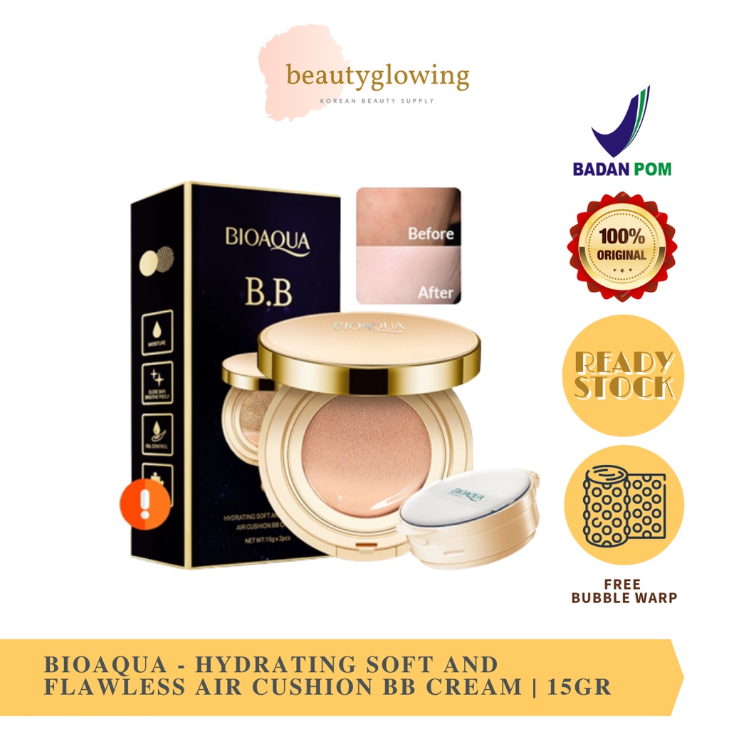 BIOAQUA Hydrating Soft And Flawless Air Cushion BB Cream