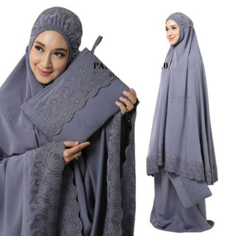 Mukena katun Khadijah Pasteleena Tas Grosir Mukena siti Khadijah Premium katun bordir Khodijah jumbo dewasa pasteleena mukena telekung pasteleena dewasa