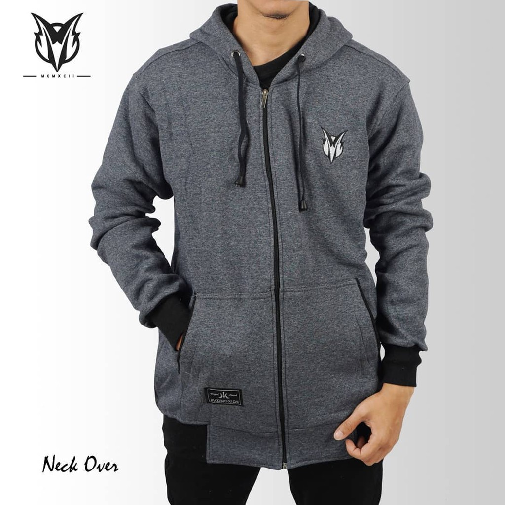 SWEATER HOODIE BEAT / JAKET SWETER HODIE JUMPER BEAT INDONESIA KEREN TEBAL ABU MUDA SWITER BEAT VESI 2