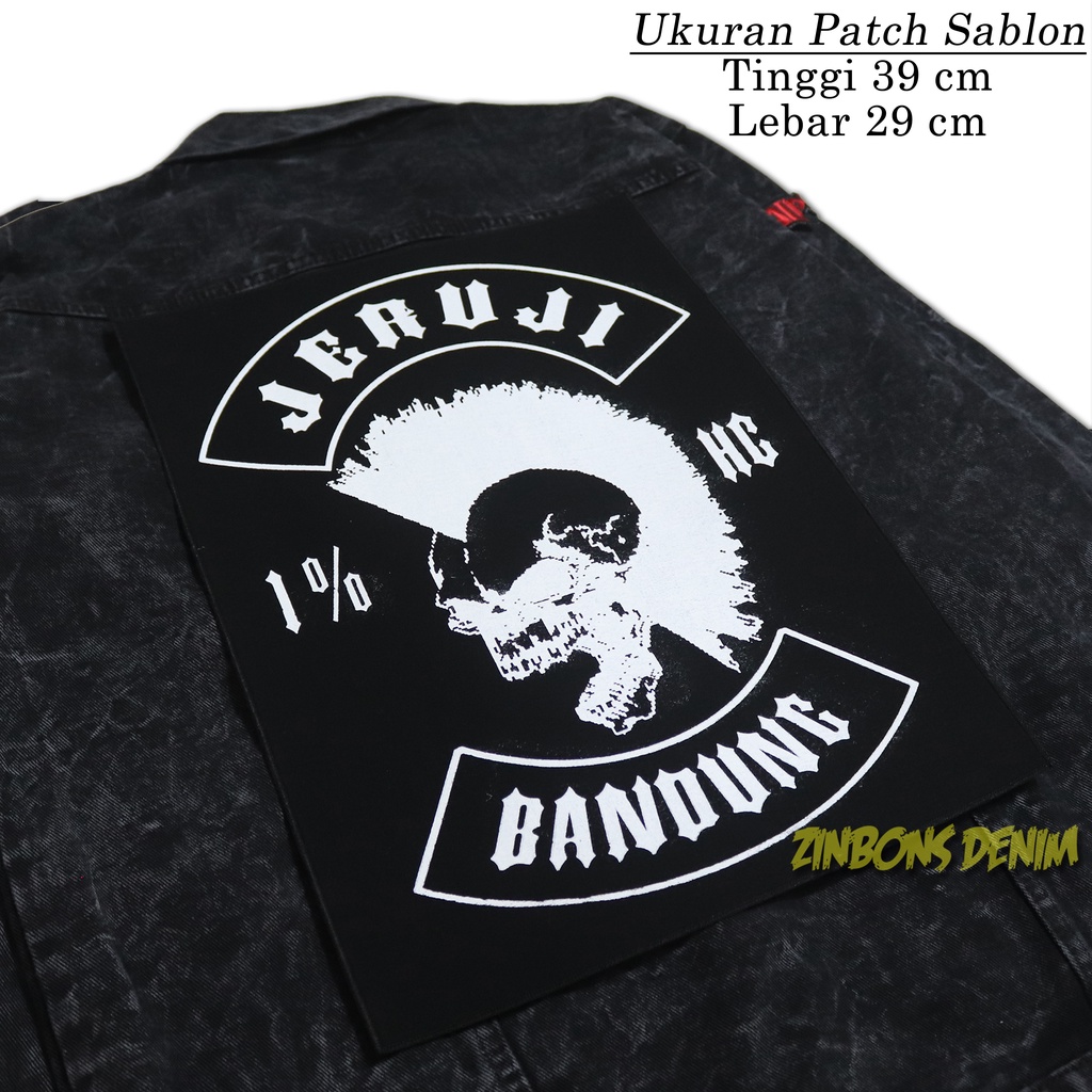 BACKPATCH SABLON PATCH PUNGGUNG JERUJI BIG SIZE PREMIUM BEST QUALIY