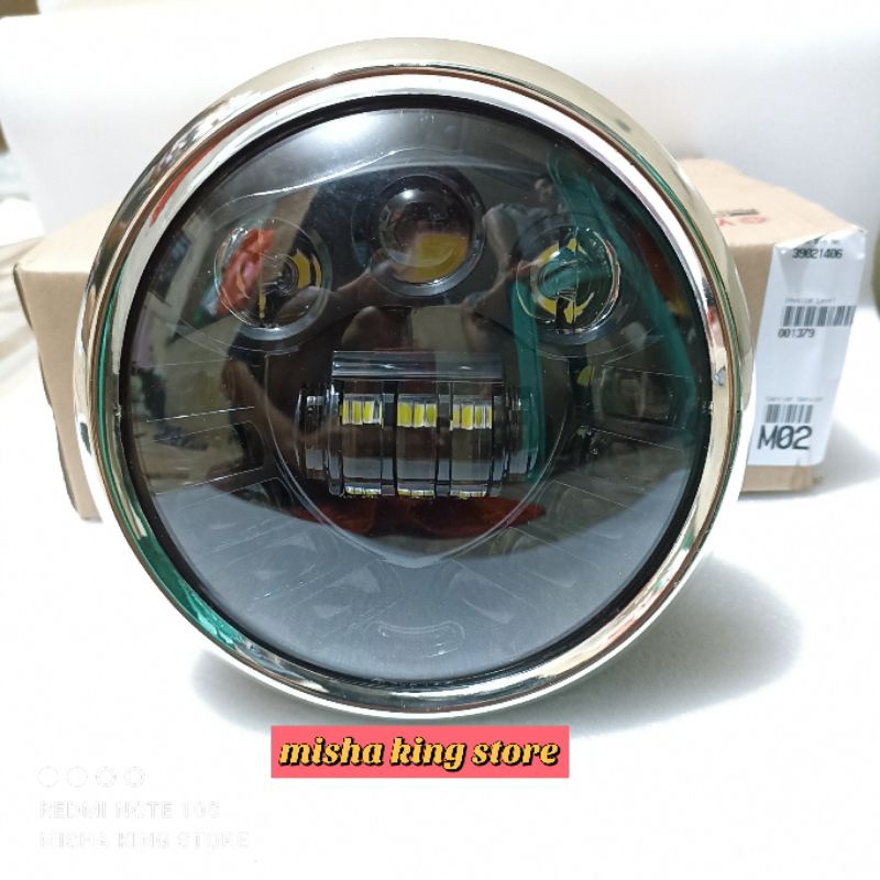 lampu led tembak  rx king vixion scorpio bulat lampu depan rx king set ring batok