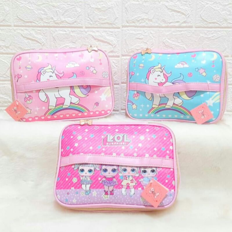LUNCHBAG LOL UNICORN / TAS TEMPAT MAKAN / LUNCH BAG KARAKTER / TAS BEKAL