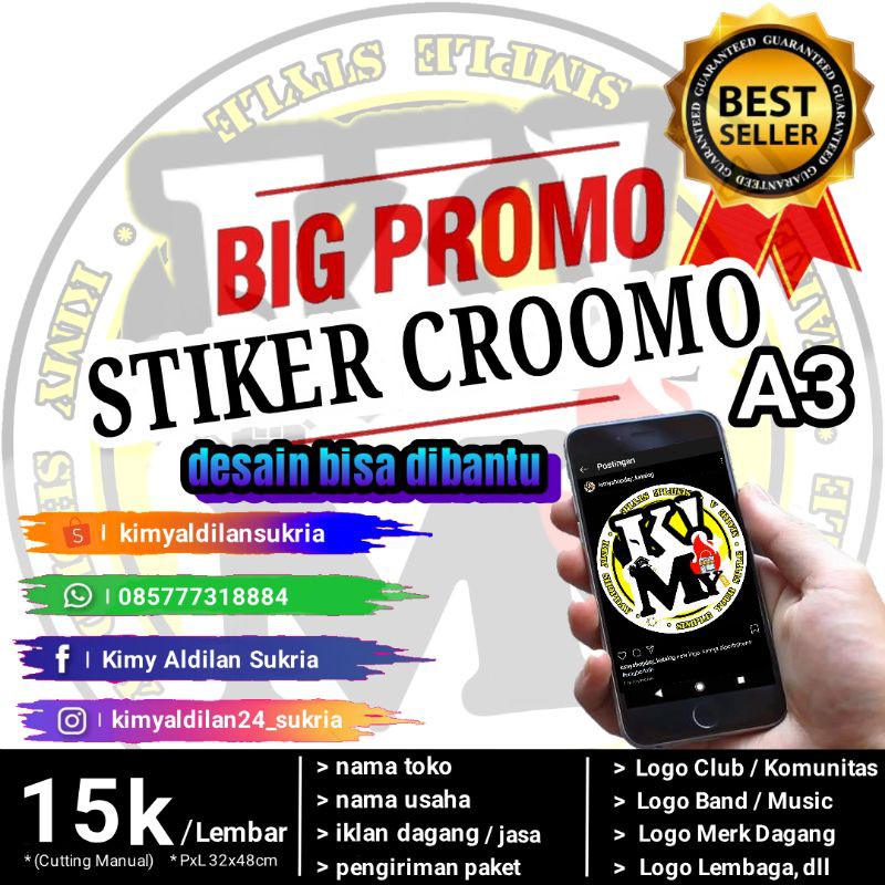 

stiker croomo premium