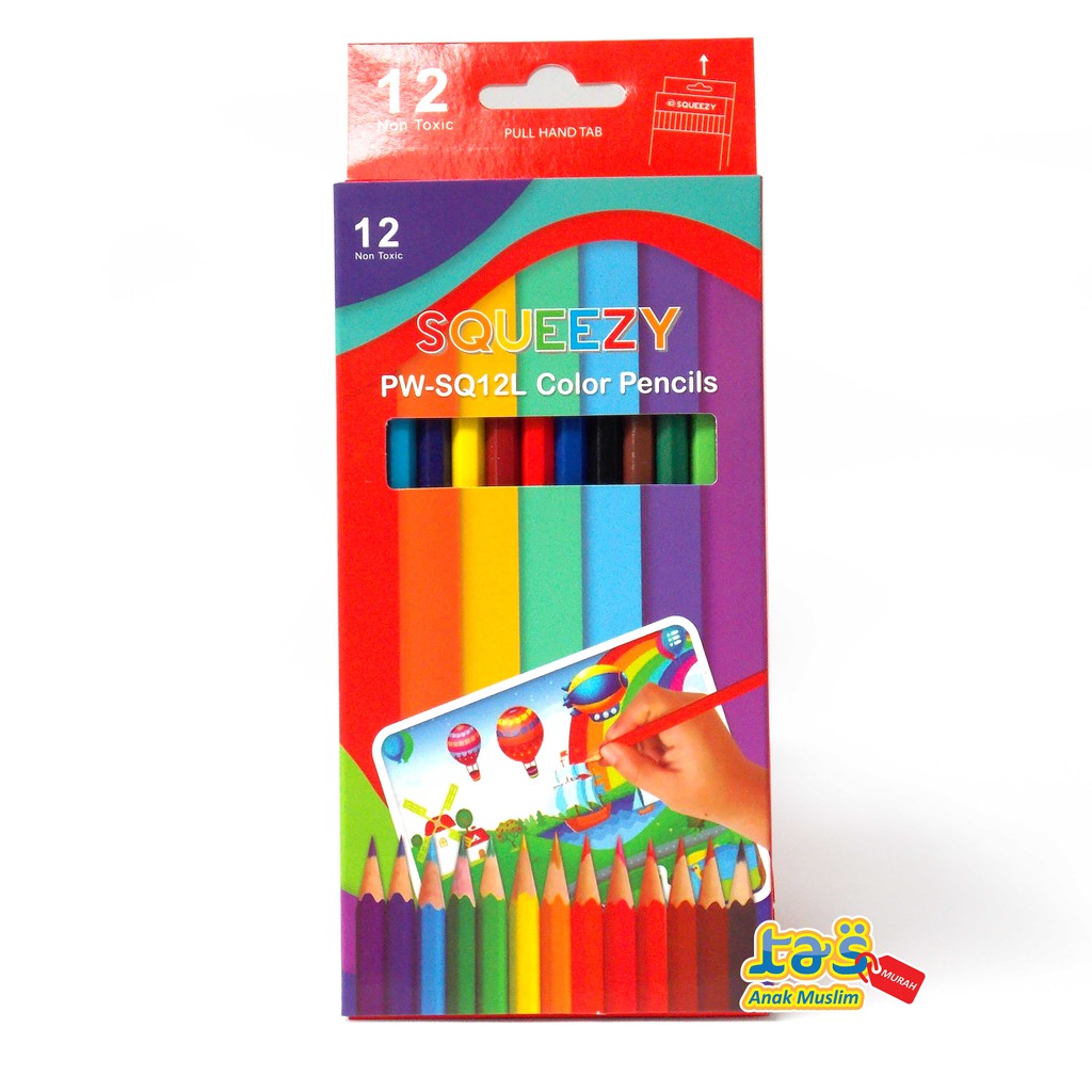 

Pensil Warna Anak Murah 12 warna panjang color pencil