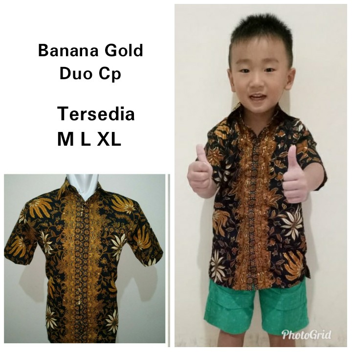 SB Collection Couple Dadboy Isno Atasan Kemeja Batik Lengan Pendek Anak Dan Ayah Pria