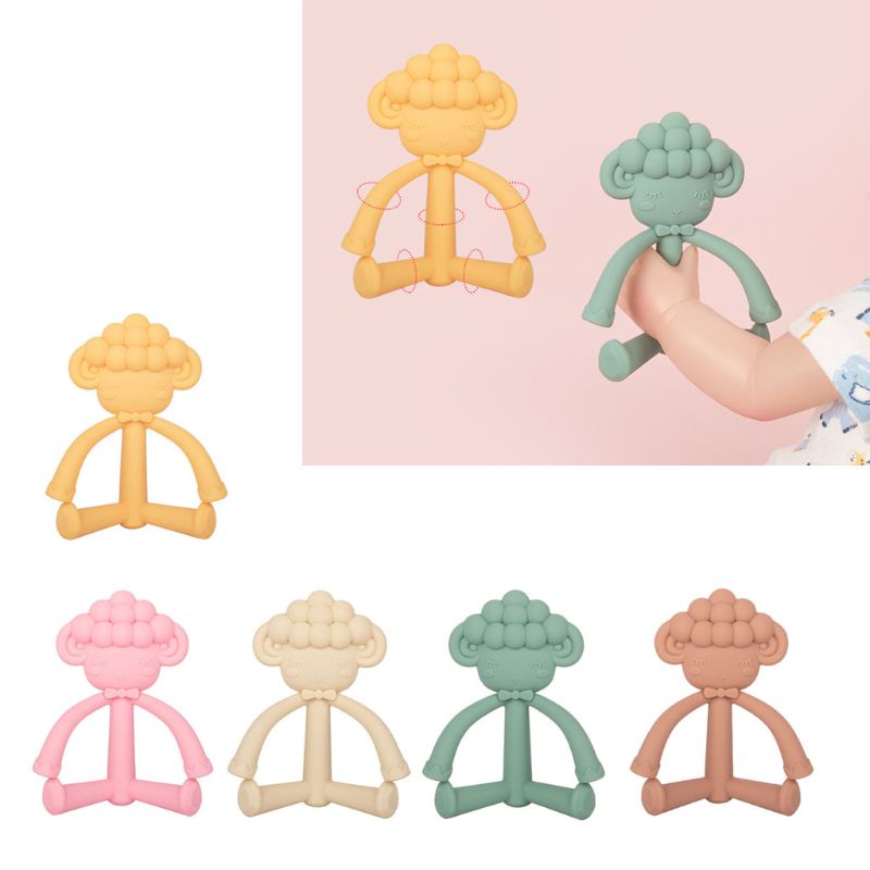 Mary Mainan Teether Silikon Food Grade BPA Free Motif Kartun Untuk Bayi