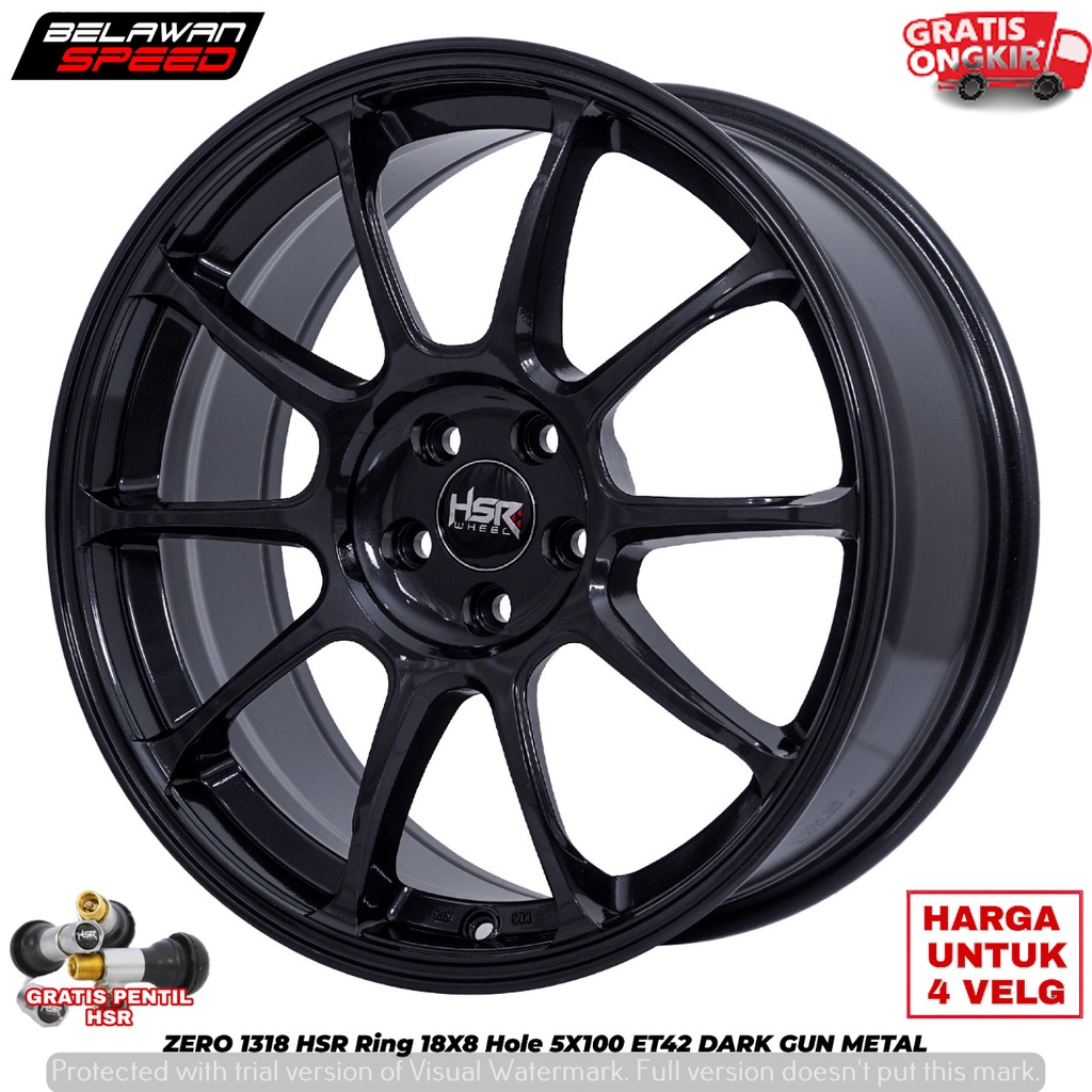VELG RACING RING 18 MOBIL SIENTA NEW XENIA ALTIS HYBRID TOYOTA GT86 R18 HSR ZERO BLACK