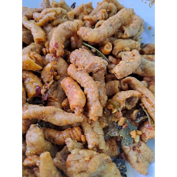 

kripik usus daun jeruk best seller