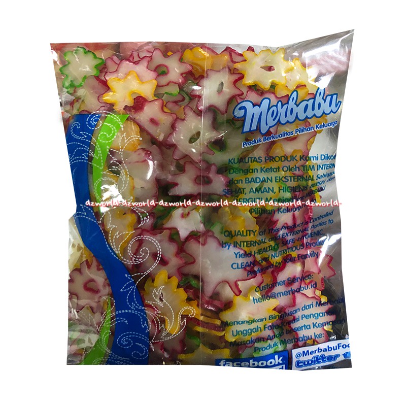 Merbabu Krupuk Bawang Super 250gr Kerupuk Bawang Warna Warni Mentah Siap Goreng Onion Cracker Merbabbu