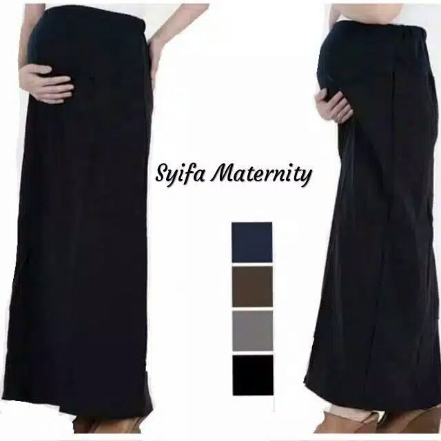 [cod] ROK KERJA IBU HAMIL-ROK KANTOR IBU HAMIL-ROK MURAH - Syifa Maternity - Abu Tua, all size