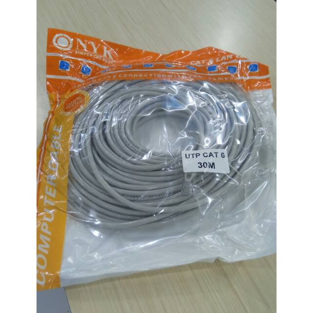 Kabel LAN 30M Cat6 UTP Cable LAN 30 meter kabel lan cat 6